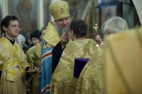 13 декабря 2025 года, митрополит Екатеринбургский и Верхотурский Евгений совершил Всенощное бдение