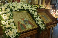 21 мая 2019 года, в канун дня памяти святителя Николая, епископа Мир Ликийских, чудотворца, митрополит Екатеринбургский и Верхотурский Кирилл совершил всенощное бдение