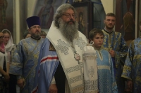 5 июля 2017 года, в среду седмицы 5-й по Пятидесятнице, в канун праздника Владимирской иконы Божией Матери, митрополит Екатеринбургский и Верхотурский Кирилл совершил всенощное бдение в Иоанно-Предтеченском соборе города Екатеринбурга.