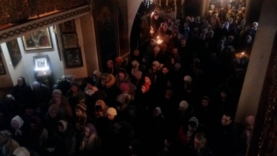 26 февраля 2017 года, в неделю воспоминания Адамова изгнания года, в нашем храме была совершена Божественная Литургия и вечерня с чином прощения