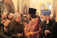Вечером 8 марта, накануне празднования Обретения главы Иоанна Предтечи состоялось праздничное вечернее Богослужение